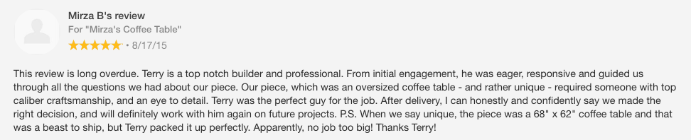 Large inlay Coffee Table