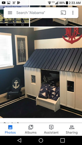 Boys nautical twin bed, Kids furniture