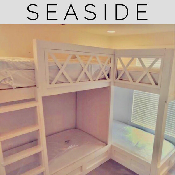 SeaSide Twin "L" Quad Bunkbeds