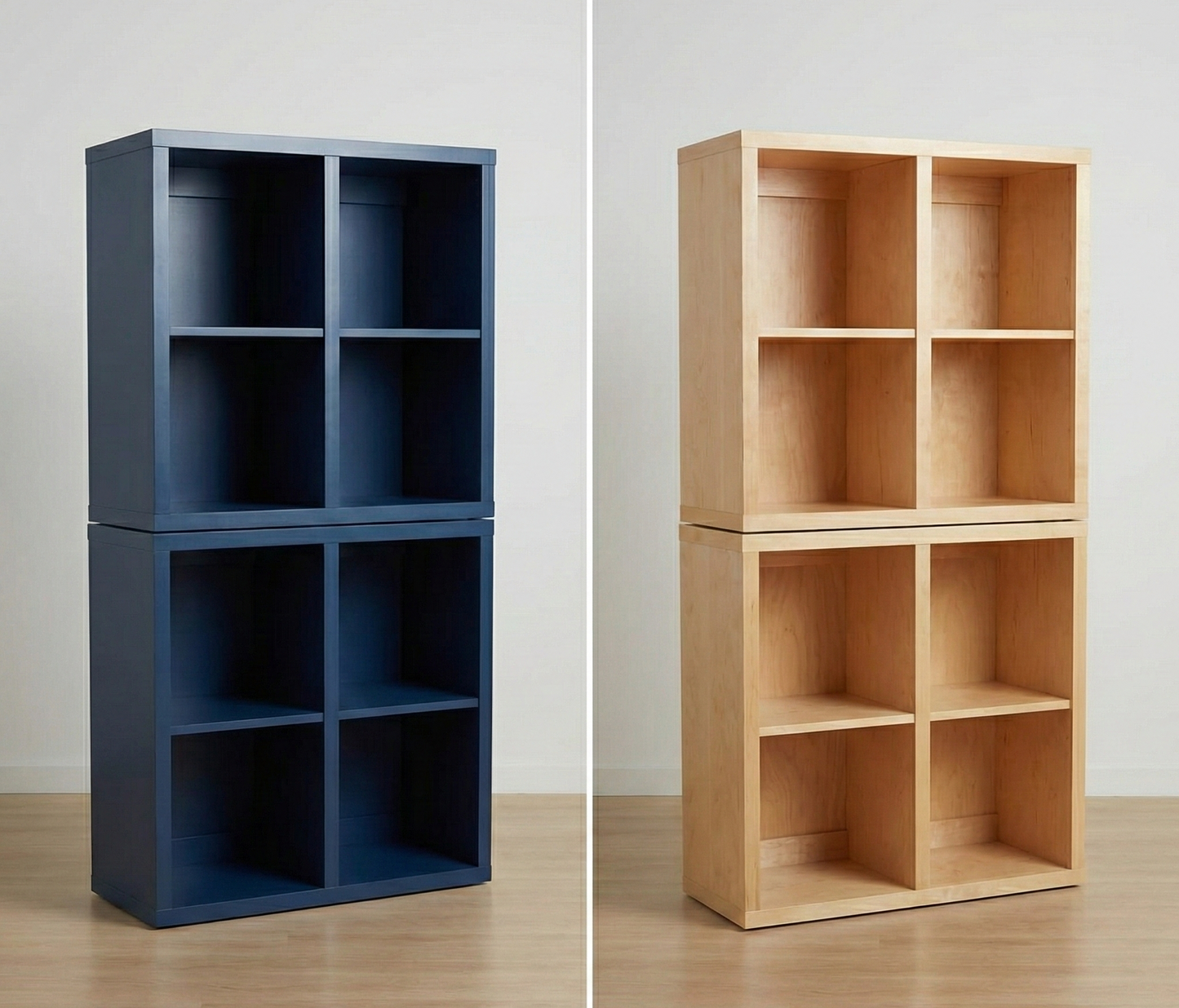 The Stockton Mill: Custom 48" Stackable Half-Book Case