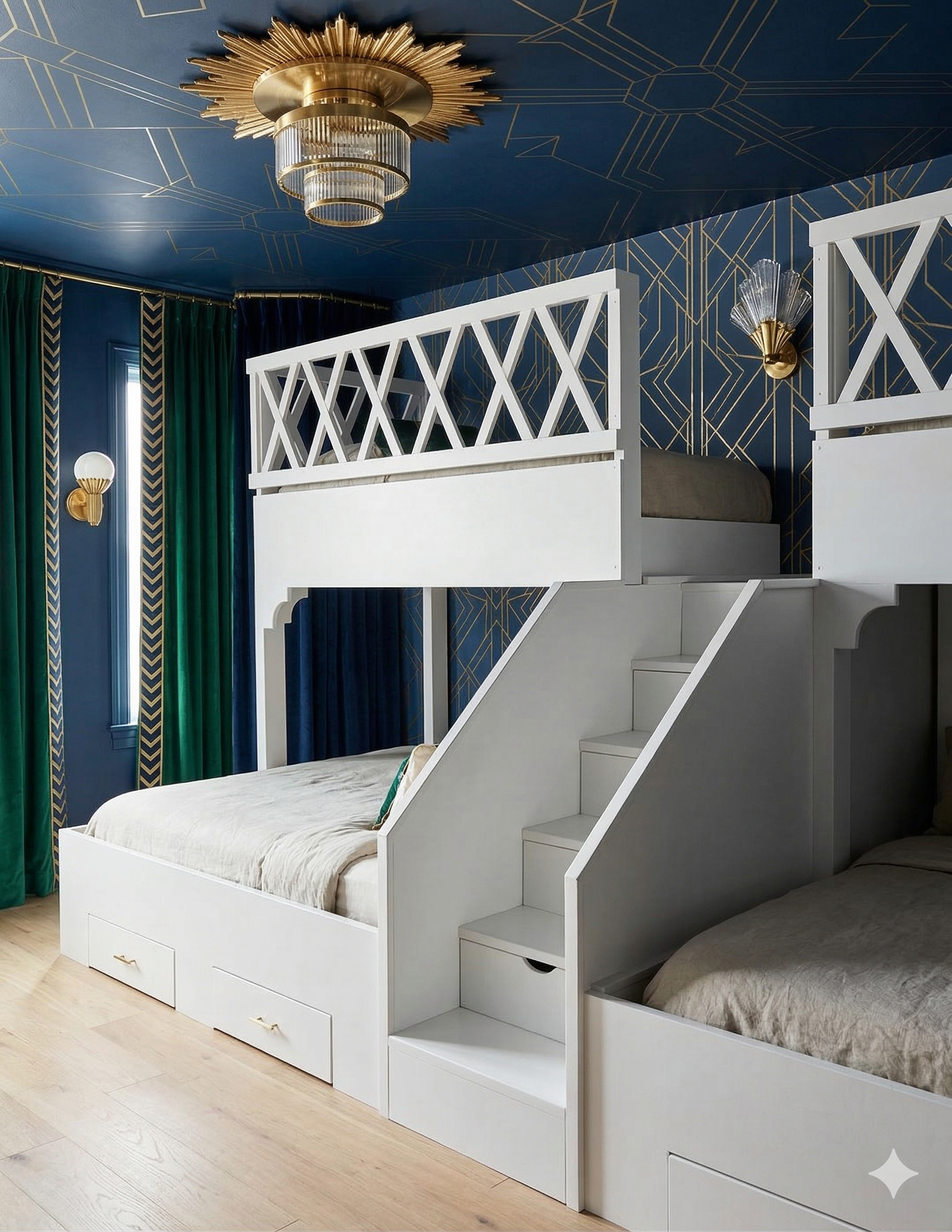 The Stafford Bespoke T-Shape Twin over Queen Quad Bunk Suite - High-Capacity Precision Engineering