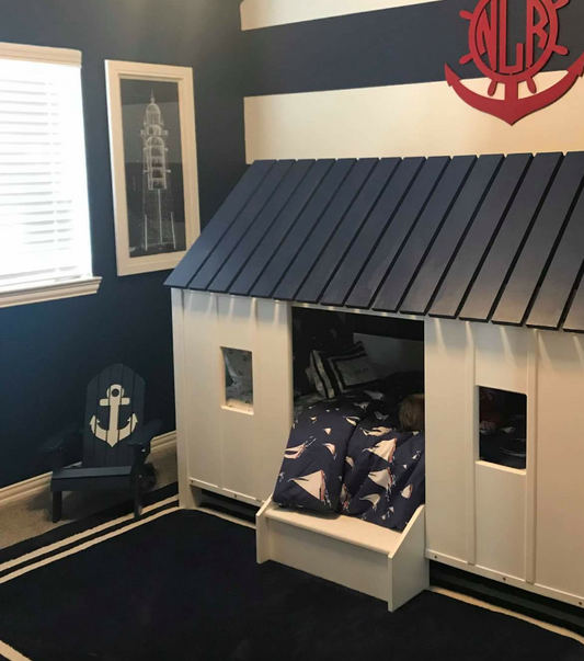 Bespoke Nautical Guest Twin Bed: High-Capacity Artisan Family Suite Bed