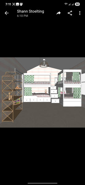 The Gottschall's bunk room