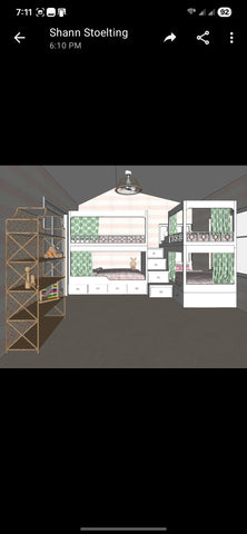 The Gottschall's bunk room