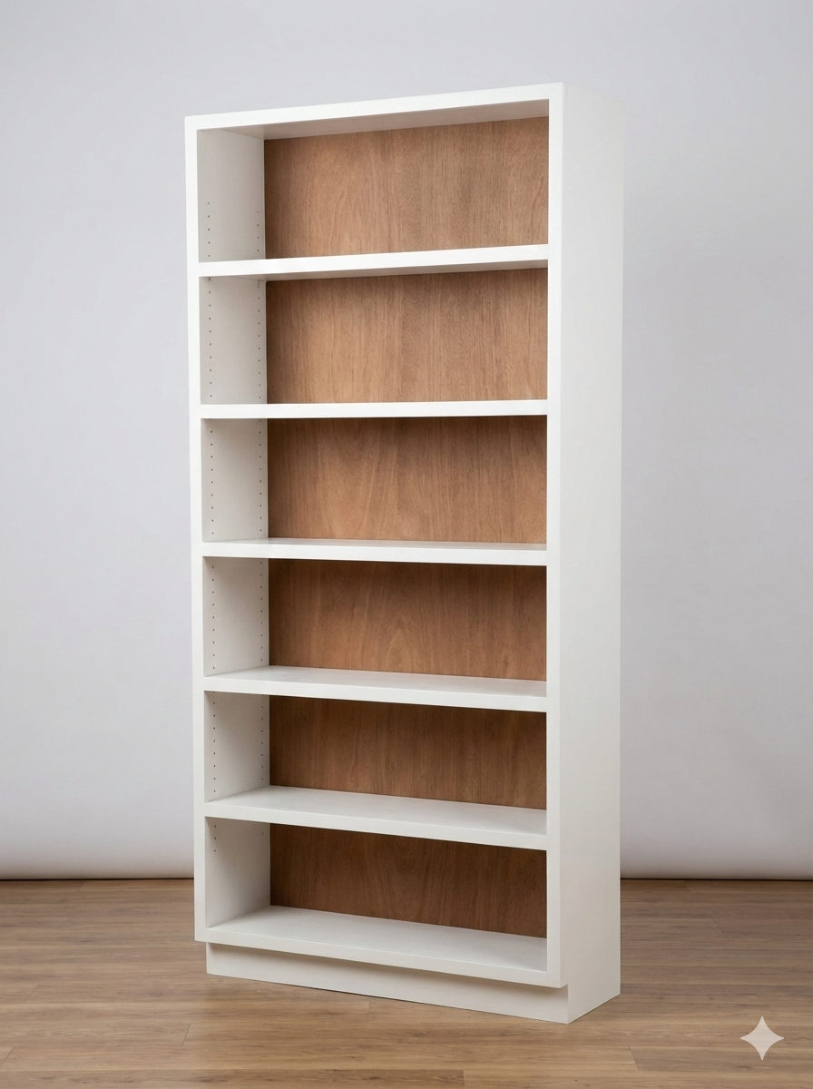 Custom Solid Wood Bookcase - 30" Wide Standard Unit Example