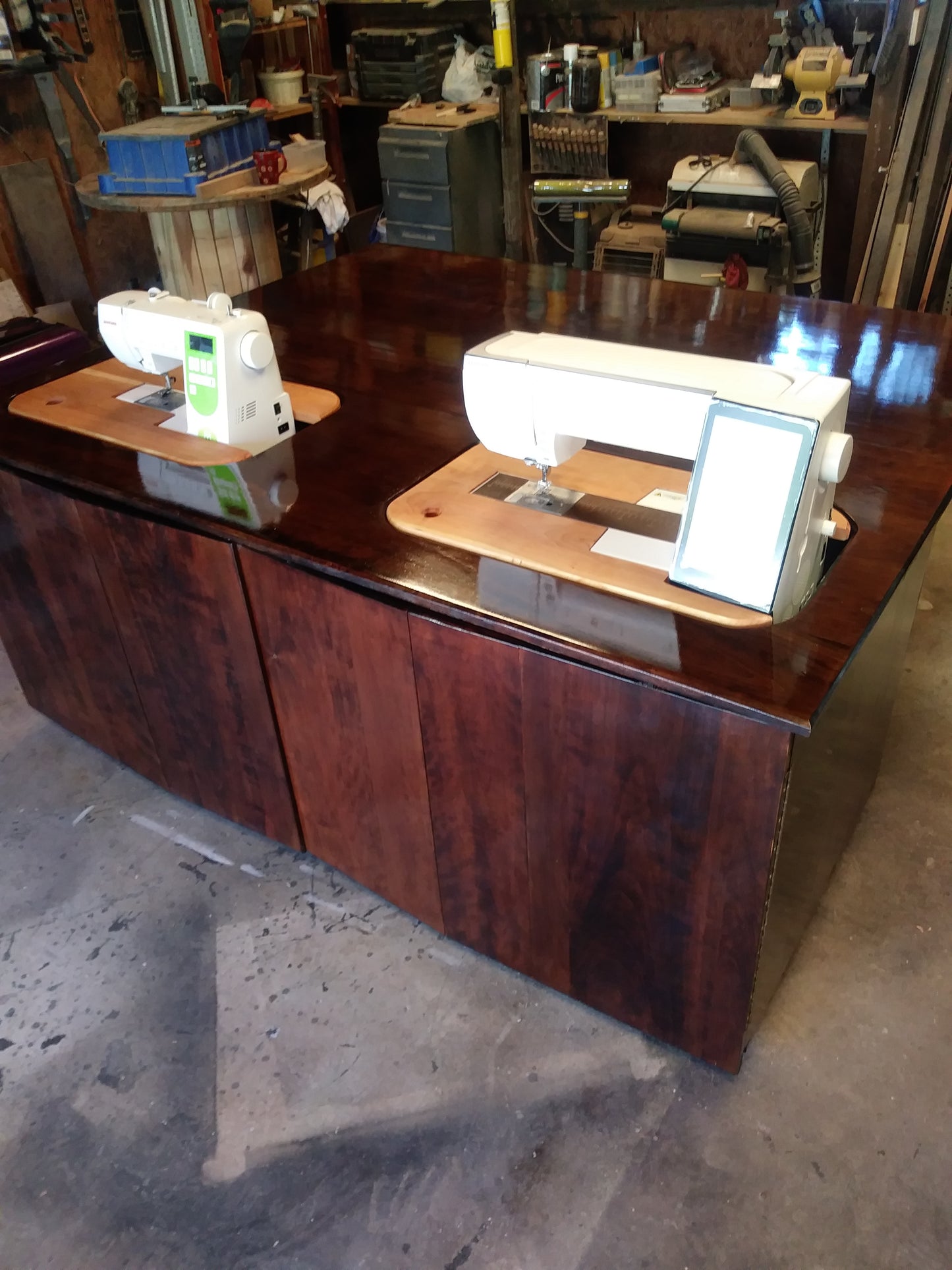 Janome 15000 Dual Sewing Cabinet