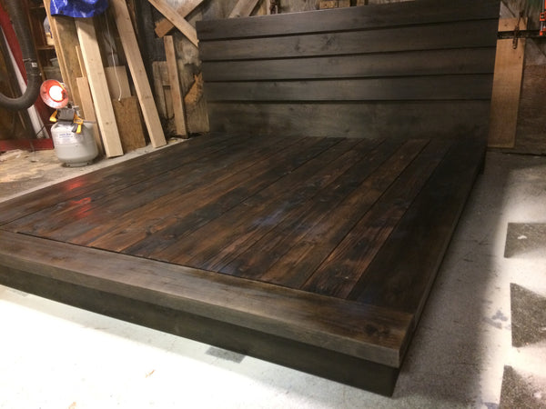 Hardwood Platform Bed, King size wood bed Ruby Collection