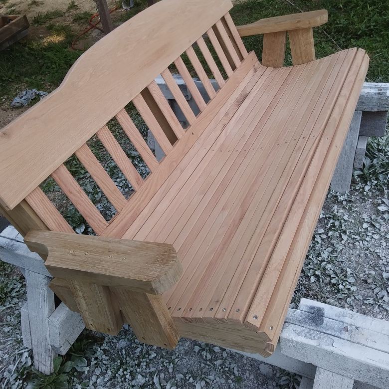 Heirloom Solid Oak Porch Swing: Custom Build Specifications