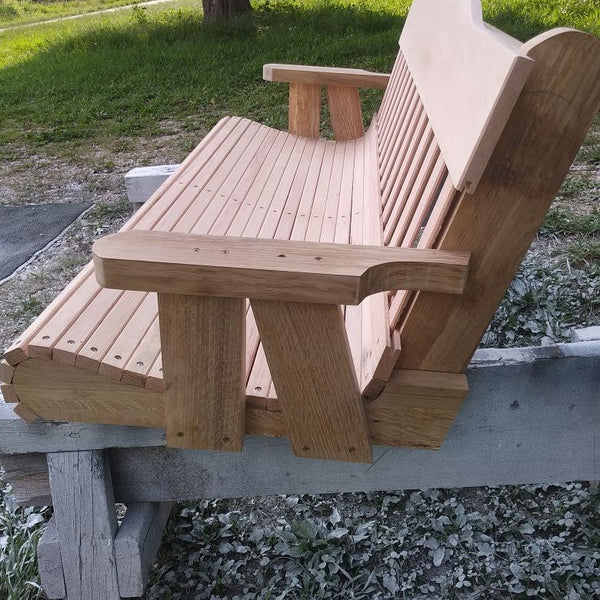 Solid Oak Hardwood Porch Swing