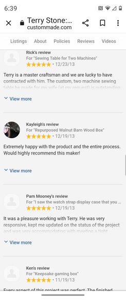 Reviews of our Products