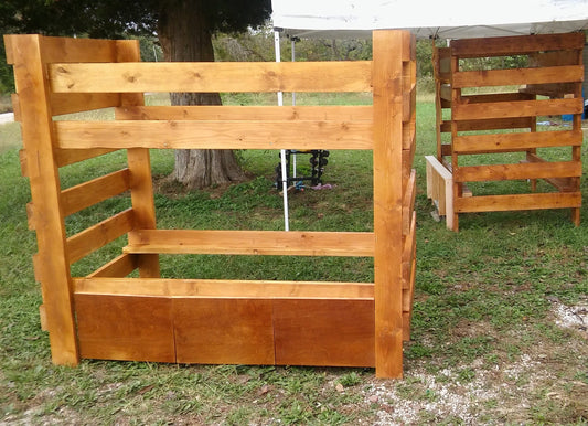The Ozark Heritage: Handcrafted Solid Pine Twin Bunk Beds - High-Capacity 2x6 Construction - Custom Artisan Stained Finish
